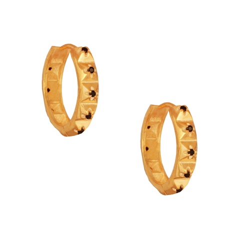 JEWELTUDE-Γυναικεία σκουλαρίκια κρίκοι JEWELTUDE 14116 επίχρυσα