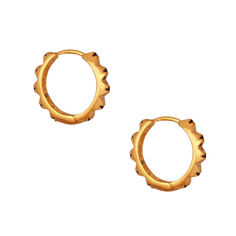 JEWELTUDE-Γυναικεία σκουλαρίκια κρίκοι JEWELTUDE 14116 επίχρυσα