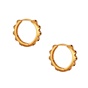 JEWELTUDE-Γυναικεία σκουλαρίκια κρίκοι JEWELTUDE 14116 επίχρυσα