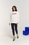 EDWARD JEANS-Γυναικεία φούτερ μπλούζα EDWARD JEANS WP-N-FLS-W22-015 INGER λευκή