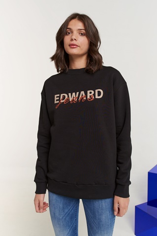 EDWARD JEANS-Γυναικεία φούτερ μπλούζα EDWARD JEANS WP-N-FLS-W22-015 INGER μαύρη