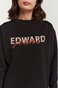 EDWARD JEANS-Γυναικεία φούτερ μπλούζα EDWARD JEANS WP-N-FLS-W22-015 INGER μαύρη