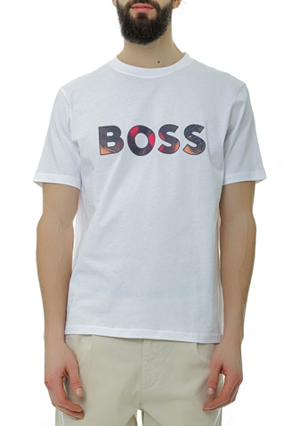 BOSS-Ανδρικό t-shirt BOSS 50491718 TeeArt λευκό