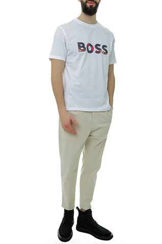 BOSS-Ανδρικό t-shirt BOSS 50491718 TeeArt λευκό