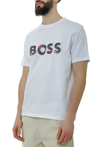 BOSS-Ανδρικό t-shirt BOSS 50491718 TeeArt λευκό