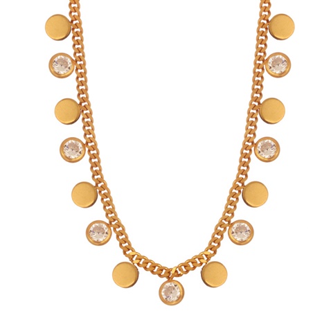 JEWELTUDE-Γυναικείο ασημένιο κολιέ JEWELTUDE 12353 επίχρυσο