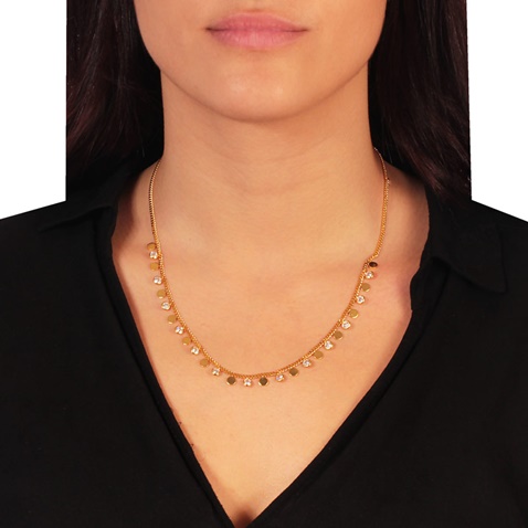 JEWELTUDE-Γυναικείο ασημένιο κολιέ JEWELTUDE 12353 επίχρυσο
