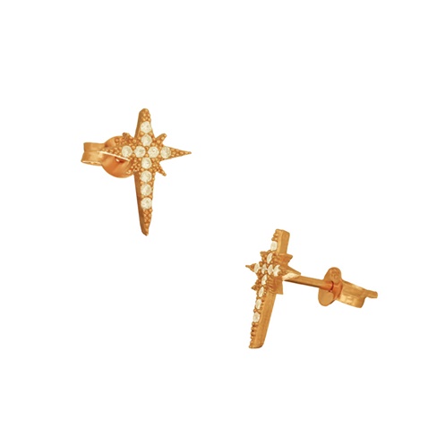 JEWELTUDE-Γυναικεία καρφωτά σκουλαρίκια JEWELTUDE 14487 ασημένια