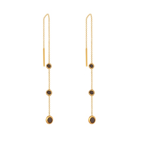 JEWELTUDE-Γυναικεία σκουλαρίκια JEWELTUDE 15612 από επιχρυσωμένο ασήμι