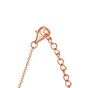 JEWELTUDE-Γυναικείο ασημένιο κοντό κολιέ JEWELTUDE 15803 ροζ επιχρύσωση