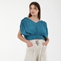 ATTRATTIVO-Γυναικείο cropped top ATTRATTIVO 9914704 πετρόλ