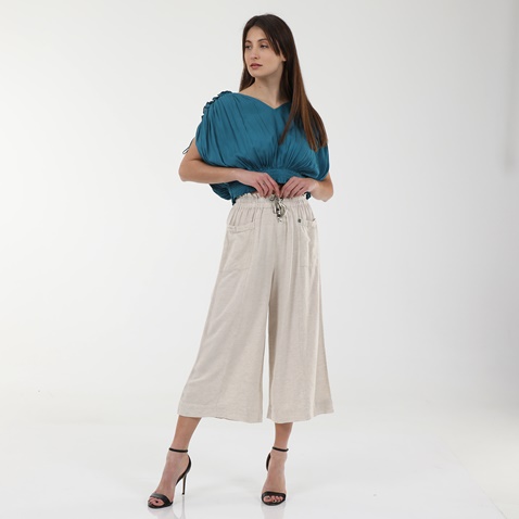 ATTRATTIVO-Γυναικείο cropped top ATTRATTIVO 9914704 πετρόλ