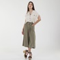 ATTRATTIVO-Γυναικεία cropped παντελόνα 'ALE 9914749 χακί