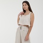 ATTRATTIVO-Γυναικείο cropped top ATTRATTIVO 9914750 εκρού