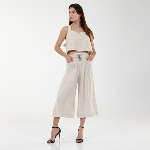 ATTRATTIVO-Γυναικείο cropped top ATTRATTIVO 9914750 εκρού