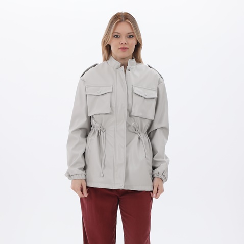 ATTRATTIVO-Γυναικείο jacket ATTRATTIVO 9913444 γκρι