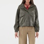 ATTRATTIVO-Γυναικείο jacket ATTRATTIVO 9913445 χακί