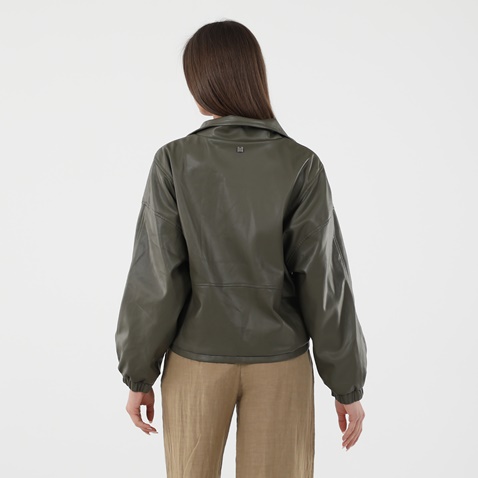 ATTRATTIVO-Γυναικείο jacket ATTRATTIVO 9913445 χακί