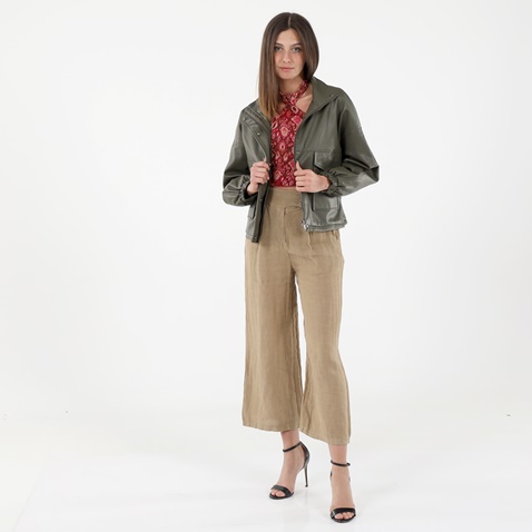 ATTRATTIVO-Γυναικείο jacket ATTRATTIVO 9913445 χακί