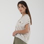 ATTRATTIVO-Γυναικείο λινό cropped πουκάμισο ATTRATTIVO 9914295 εκρού