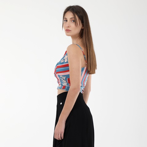 ATTRATTIVO-Γυναικείο cropped top ATTRATTIVO 91357299 μπλε κόκκινο 