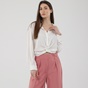 ATTRATTIVO-Γυναικείο cropped πουκάμισο ATTRATTIVO 91372200 λευκό
