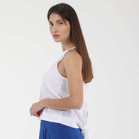 'ALE-Γυναικείο αμάνικο top 'ALE 81259357 λευκό