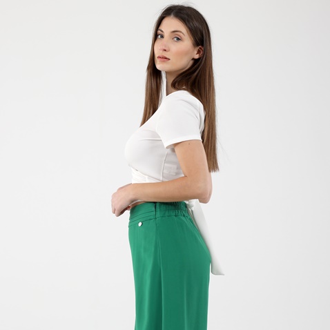 'ALE-Γυναικείο cropped top 'ALE 82887279 κρεμ