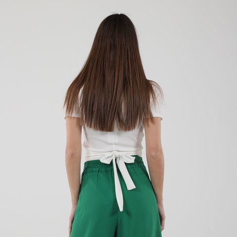 'ALE-Γυναικείο cropped top 'ALE 82887279 κρεμ