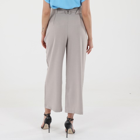 'ALE-Γυναικείο cropped παντελόνι 'ALE 8913883 μπεζ