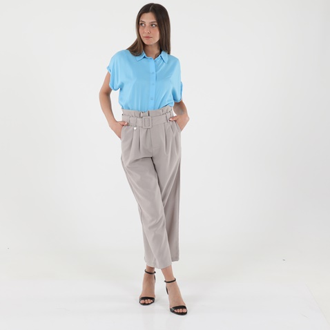 'ALE-Γυναικείο cropped παντελόνι 'ALE 8913883 μπεζ