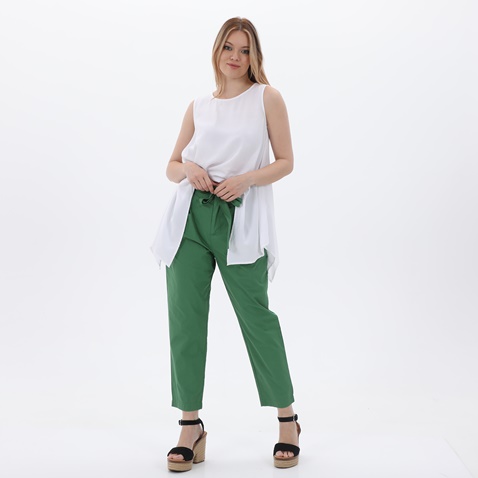 'ALE-Γυναικείο cropped παντελόνι 'ALE 8913875 πράσινο