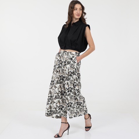 'ALE-Γυναικείο cropped πουκάμισο 'ALE 8914086 μαύρο
