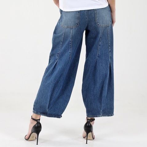 'ALE-Γυναικεί jean cropped παντελόνι 'ALE 8914315 μπλε