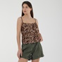 'ALE-Γυναικείο top 'ALE 8914723 καφέ floral