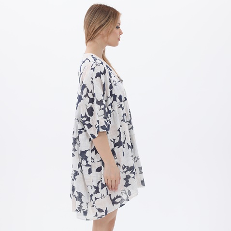 'ALE-Γυναικεία τουνίκ 'ALE 8915736 λευκή μπλε floral