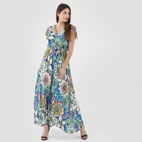 'ALE-Γυναικείο μακρύ φόρεμα 'ALE 8915740 πολύχρωμο floral