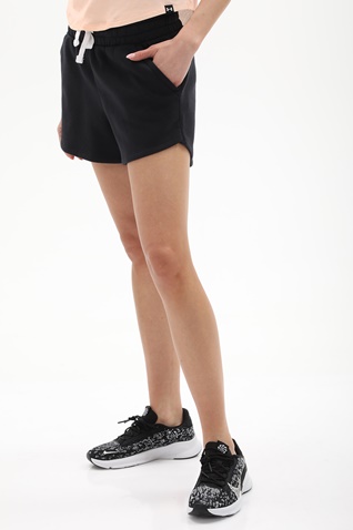 UNDER ARMOUR-Γυναικείο αθλητικό σορτσάκι UNDER ARMOUR 1376257 Rival Fleece Short μαύρο
