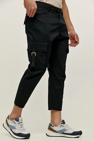 EDWARD JEANS-Ανδρικό cargo παντελόνι EDWARD JEANS MP-N-PNT-S22-009 RENNY-KL μαύρο