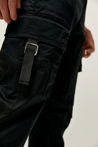 EDWARD JEANS-Ανδρικό cargo παντελόνι EDWARD JEANS MP-N-PNT-S22-009 RENNY-KL μαύρο