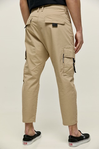 EDWARD JEANS-Ανδρικό cargo παντελόνι EDWARD JEANS MP-N-PNT-S22-009 RENNY-KL μπεζ