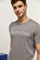 EDWARD JEANS-Ανδρικό t-shirt EDWARD JEANS MP-N-TOP-S22-012 EGOR γκρι