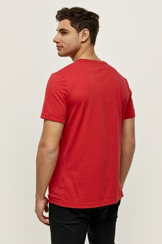 EDWARD JEANS-Ανδρικό t-shirt EDWARD JEANS MP-N-TOP-S22-017 JERIC κόκκινο