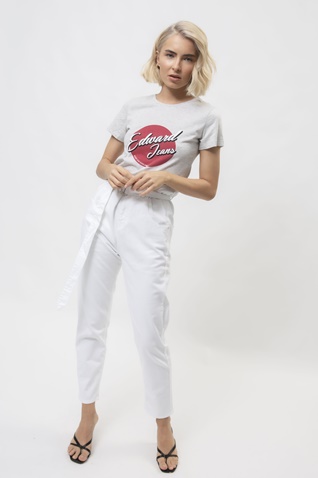 EDWARD JEANS-Γυναικείο t-shirt EDWARD JEANS WP-N-TOP-S20-007 VIVETTE λευκό