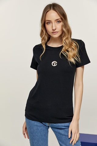 EDWARD JEANS-Γυναικεία μπλούζα EDWARD JEANS WP-N-TOP-S22-010 RAMLA μαύρο