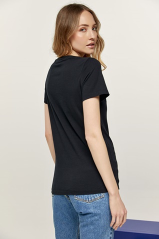 EDWARD JEANS-Γυναικεία μπλούζα EDWARD JEANS WP-N-TOP-S22-010 RAMLA μαύρο