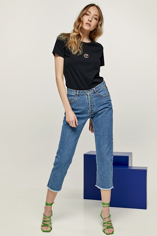 EDWARD JEANS-Γυναικεία μπλούζα EDWARD JEANS WP-N-TOP-S22-010 RAMLA μαύρο