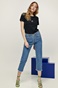 EDWARD JEANS-Γυναικεία μπλούζα EDWARD JEANS WP-N-TOP-S22-010 RAMLA μαύρο