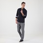 GREENWOOD-Ανδρικό πουκάμισο GREENWOOD 04231001 CHAMBRAY ναυτικό μπλε