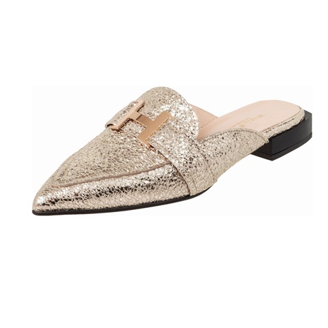 WALL STREET-Γυναικεία flat mules ADAMS WALL STREET 21562138629 χρυσά
